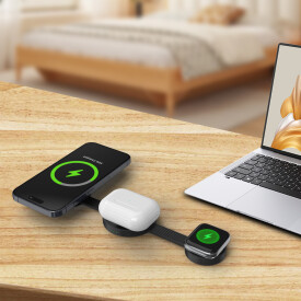 3'Ü 1 ARADA KATLANABİLİR KABLOSUZ ŞARJ - 5