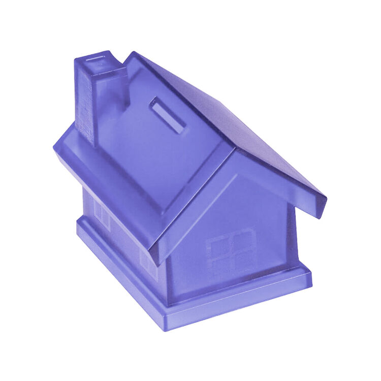 25702 LL - MİNİ EV KUMBARA LİLA - 1