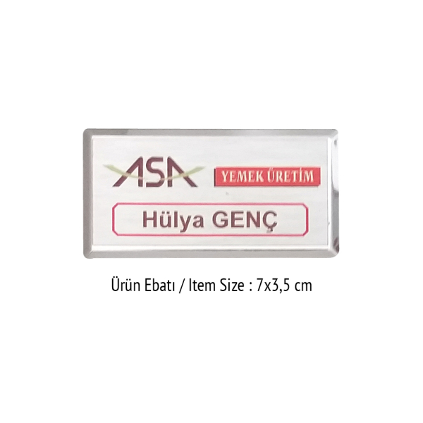 Promosyon YAKA ÝSÝMLÝÐžÝ H ( UV VE SÜBLÜME BASKIYA UYGUN)