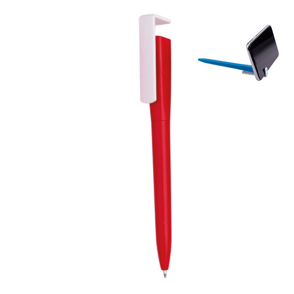 RİMBO TELEFON STANDLI KALEM KIRMIZI - 1
