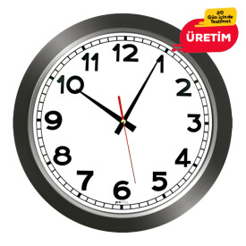GALAKSİ DUVAR SAATİ FÜME (38 CM) - 2