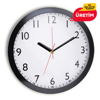 ORÇUN DUVAR SAATİ SİYAH (35 CM) - 2