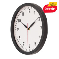 SÖNMEZ DUVAR SAATİ SİYAH (25 CM) - 2