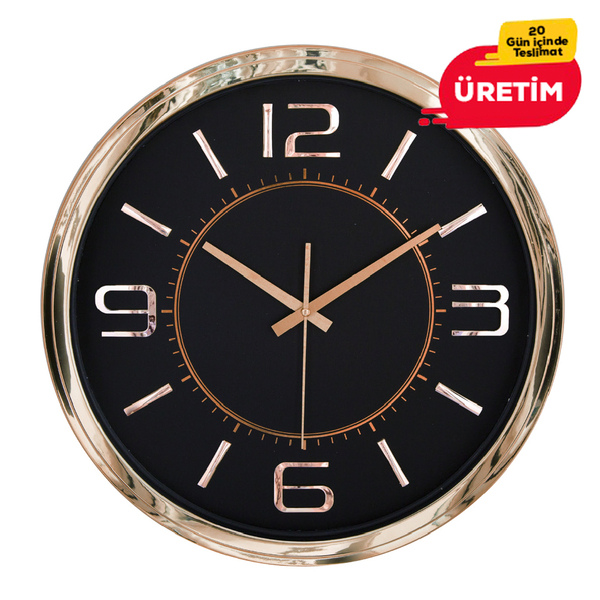Promosyon ÇAОIN DUVAR SAATÝ BAKIR (42 CM)