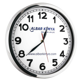  - GLORY METAL DUVAR SAATİ BEYAZ (40 CM)