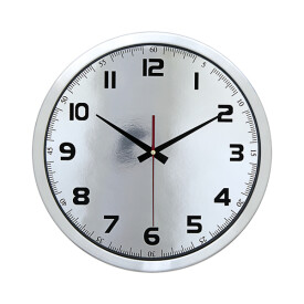 BERGAMA DUVAR SAATİ GÜMÜŞ (30 CM) - 