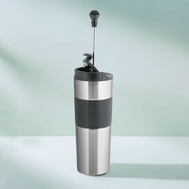 FRENCH PRESS TERMOS 500 ML BEYAZ - 2