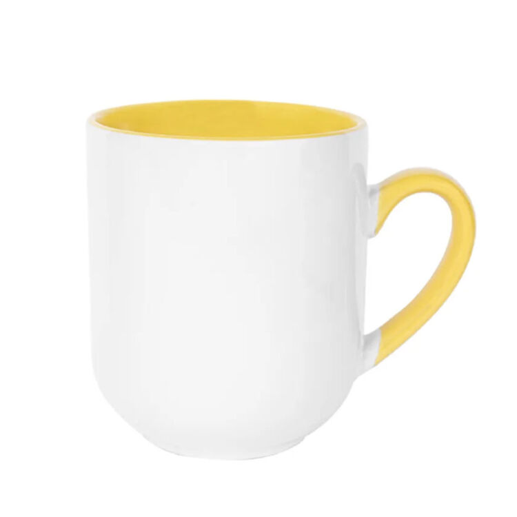 55999 - SÜBLİMASYON İÇİ VE KULBU SARI RENK KUPA - 1