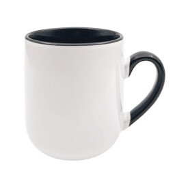 56008 - SÜBLİMASYON İÇİ VE KULBU SİYAH RENK KUPA - 