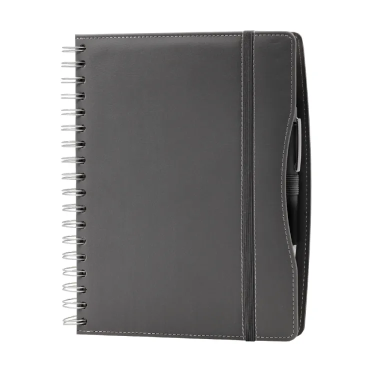 70121 GR - 19*24 SPİRALLİ GÜNLÜK AJANDA GRİ - 1