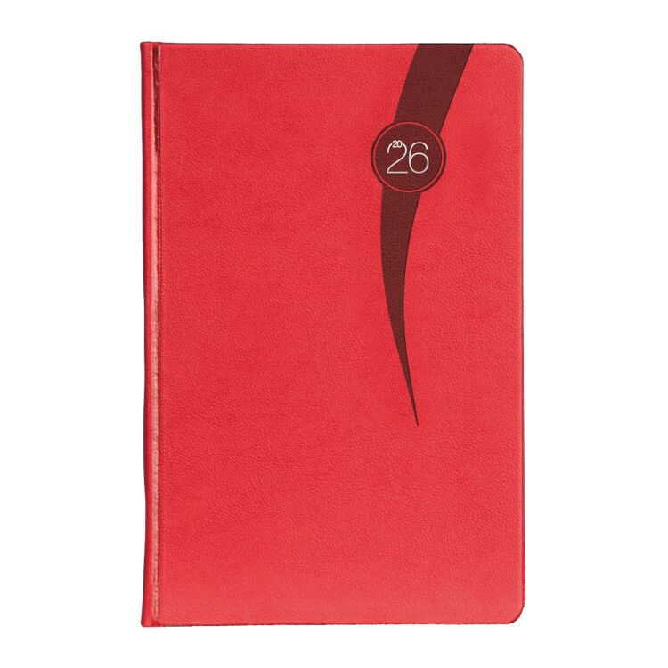 70160 KR-16x24 TARABYA GÜNLÜK AJANDA KIRMIZI - 1