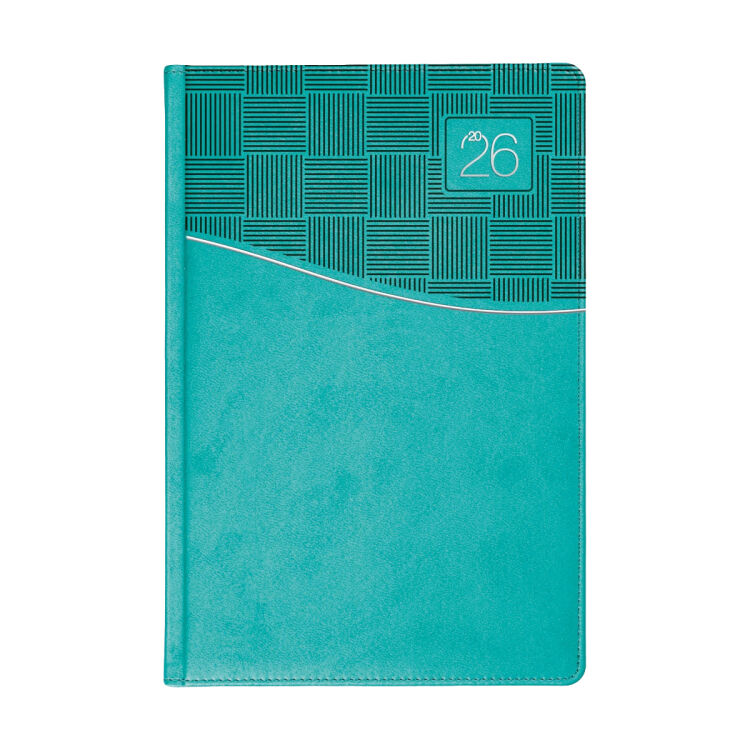 70217 TY - 16 x 24 BORNOVA GÜNLÜK AJANDA TURKUAZ YEŞİL - 1