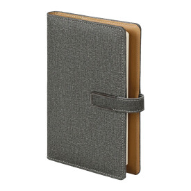 70401 FM - 14,5x23 MARMARA KILIFLI TARİHSİZ AJANDA FÜME - 