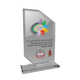 90313 - KRİSTAL PLAKET - 