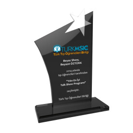 90327 - KRİSTAL PLAKET - 