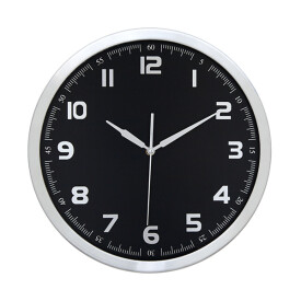 BERGAMA DUVAR SAATİ SİYAH (30 CM) - 