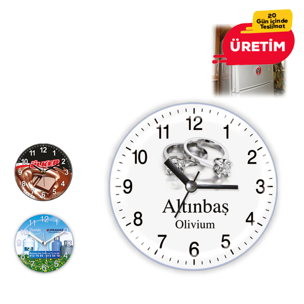 Promosyon FULYA MIKNATISLI BUZDOLABI SAATÝ