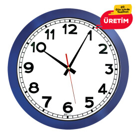GALAKSİ DUVAR SAATİ LACİVERT (38 CM) - 2