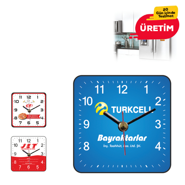 Promosyon LOTUS MIKNATISLI BUZDOLABI SAATÝ