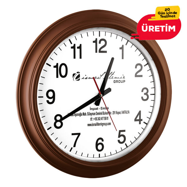 OPAK DUVAR SAATİ AHŞAP (46 CM) - 2