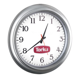 OPAK DUVAR SAATİ GÜMÜŞ (46 CM) 