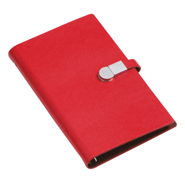 Promosyon 12x18 USB TARÝHSÝZ ORGANÝZER AJANDA KIRMIZI + CHIP