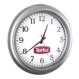 YAĞMUR DUVAR SAATİ GÜMÜŞ (42 CM) 