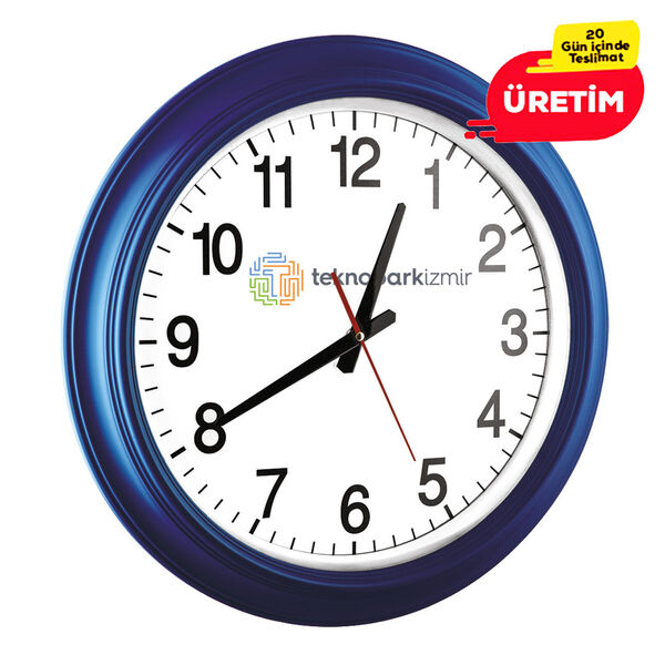YAĞMUR DUVAR SAATİ LACİVERT (42 CM) - 2