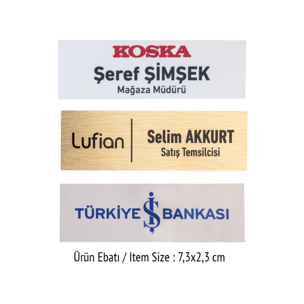 Promosyon YAKA ÝSÝMLÝÐžÝ C-D ( UV VE SÜBLÜME BASKIYA UYGUN)
